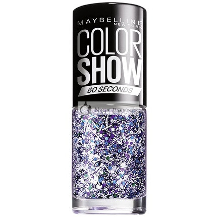 Maybelline New York 02 White Splatter Top Coat Lak na nechty 7ml