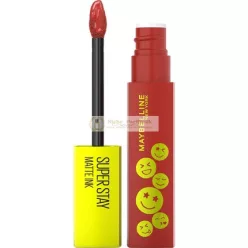   Maybelline New York Tekutý Rúž s Matným Povrchom 16-hodinový Dlhodobý, Nekenúci, Vegánska Formula, Super Stay Matte Ink Moodmaker, 5ml, 455 Harmonizer