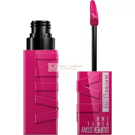 Maybelline New York Farba na pery bez rozmazania Dlhodobý tekutý rúž Lesklý povrch SuperStay Vinyl Ink Unafraid