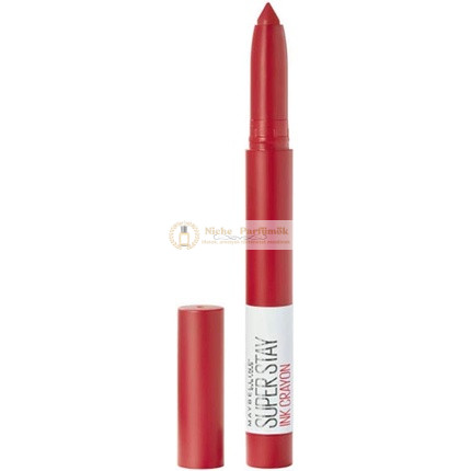 Maybelline Superstay Matte Ink Crayon Dlhá Výdrž Červená Rúž s Presným Aplikátorom 45 Hustle In Heels, 1 ks