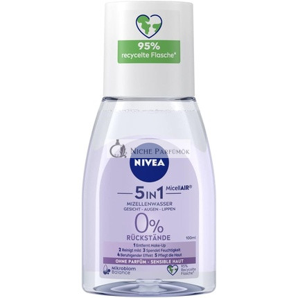 NIVEA MicellAir 5 v 1 micelárna voda pre citlivú pleť, 100ml
