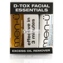   Men-u D-TOX Facial Essentials 3-minútový DTOX a hĺbkové čistenie so zdravým čistiacim gélom 15ml