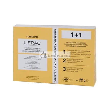 Lierac Sunissime Prípravné Kapsuly na Opálenie - 2 X 30 Kapsúl