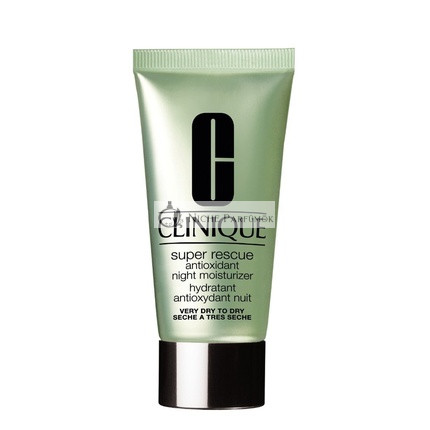 Clinique Super Rescue Antioxidant Nočný Hydratačný Krém pre Kombinovanú a Mastnú Pokožku, 50ml