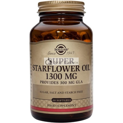 Solgar Super Hviezdnicový olej 1300mg Mäkké kapsuly s Omega-6 a GLA 60 kapsúl