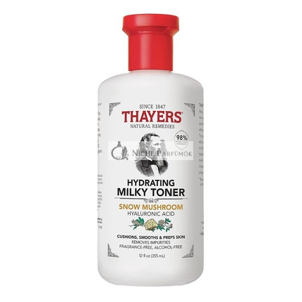 THAYERS Mliečny Toner na Tvár so Snehovou Houbou a Kyselinou Hyalurónovou, 355ml