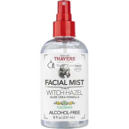 Thayers Mierny Hamamelis a Uhorkový Toner Sprej s Organickým Aloe Verou 237ml