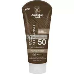   Australian Gold Ochranný krém a samoopaľovací krém na tvár SPF 50, 88ml