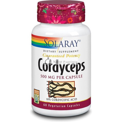Solaray Cordyceps Extrakt 500 Mg 60 Kapsúl