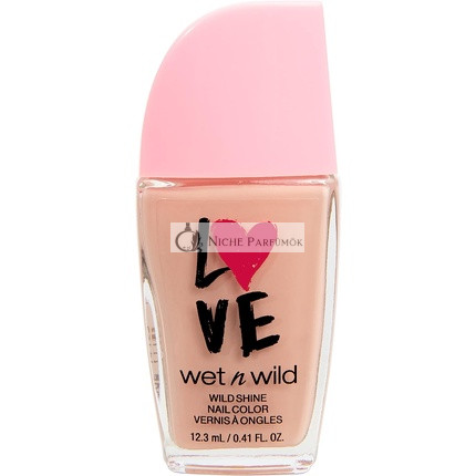 wet n wild Wild Shine Lak na Nechty Tickled Pink - Bez Formáldehydu, Toluénu a Ftalátov Dlhodobá Rýchloschnúca Formula