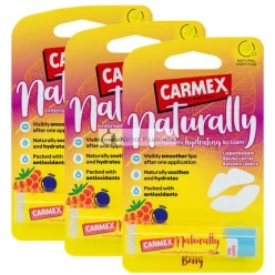  Carmex NATURALLY Balzam na pery s bobuľami, prírodný hydratačný stick