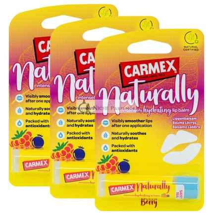 Carmex NATURALLY Balzam na pery s bobuľami, prírodný hydratačný stick