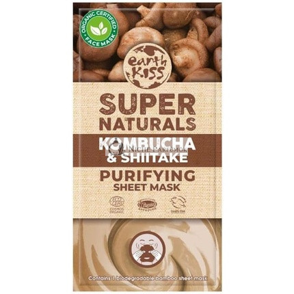 Earth Kiss Super Naturals Čistiaca Kombucha a Shiitake Maska