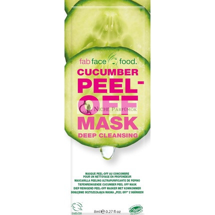 Fab Face Food Uhorková Peel-Off Maska Hĺbkovo Čistiaca, 8 ml
