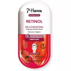   7th Heaven Retinol Nutriactive Obnovujúca pleťová maska obohatená aminokyselinami na hydratáciu a rozjasnenie pleti