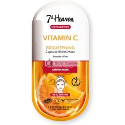   7th Heaven Vitamín C Nutriactív Zjasňujúca Pleťová Maska Obohatená o Aminokyseliny na Hladkú a Pevnú Pleť