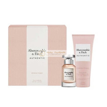 Abercrombie & Fitch Authentic Woman Darčeková Sada - Eau De Parfum 50 Ml a Telové Mlieko 200 Ml