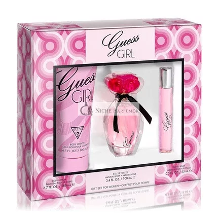 GUESS Girl Eau de Toilette Parfumový Sprej, Cestovný Sprej a Telové Mlieko