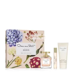   Oscar de la Renta Alibi Eau de Parfum 3-dielna darčeková sada pre ženy - Parfumový sprej 100ml, Taštičkový sprej 15ml a Telový krém 100ml