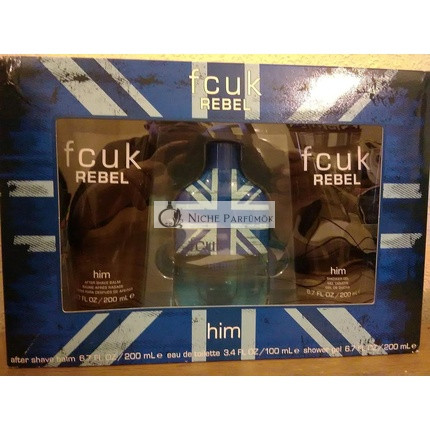 FCUK Rebel Him EDT darčeková sada, 100ml