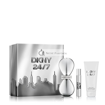 DKNY 24/7 Eau De Parfum 3-dielna darčeková sada s telovým mliekom