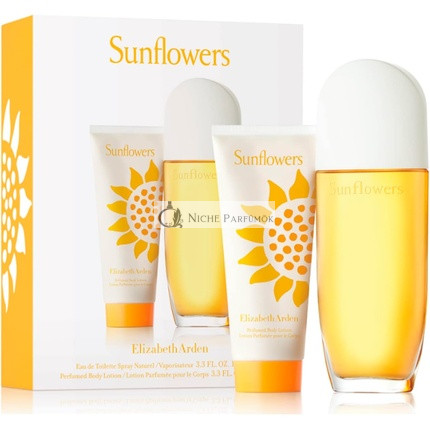 Elizabeth Arden Sunflowers Set, 100 ml Eau de Toilette + 100 ml Telové mlieko