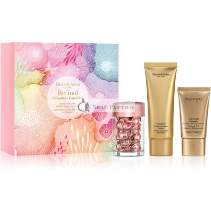 Elizabeth Arden Cielené Riešenie na Vyhladenie Rán Retinol Ceramid Kapsuly 30-Dielna Darčeková Sada