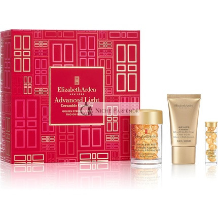 Elizabeth Arden Zlatá posilňujúca trio pokročilé ľahké ceramidové kapsuly darčekový set - Omladzujúca spevňujúca starostlivosť o pleť