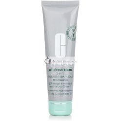  Clinique All About Clean 2-v-1 Aktív Uhlíková Maska + Peelingový Čistiaci Prostriedok a Odstraňovač Make-upu, 100ml
