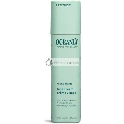 ATTITUDE Oceanly Krém na tvár v tyčinke EWG overené rastlinné a minerálne zložky vegánske produkty starostlivosti o pleť PHYTO MATTE bez vône, 30 g