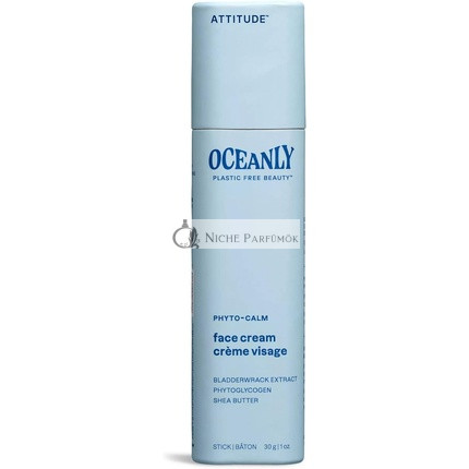 ATTITUDE Oceanly Krém na Tvár v Tyčinke, EWG Overené Rastlinné a Minerálne Zloženie, Vegánska Starostlivosť o Pleť, 30g