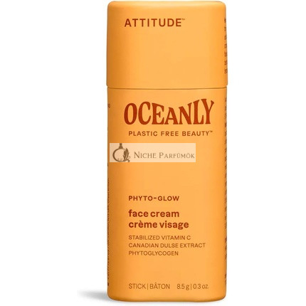 ATTITUDE Oceanly Krém na tvár v tyčinke EWG overené rastlinné a minerálne zložky vegánske produkty starostlivosti o pleť PHYTO GLOW bez vône, 8.5 g