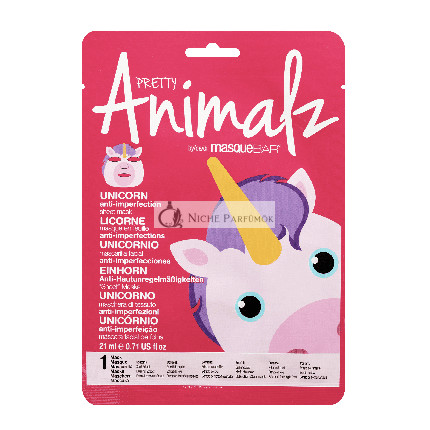 Masque Bar Pretty Animalz Unicorn pleťová maska, 21g