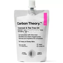   Exfoliačný Scrub na Tvár s Aktívnym Uhlím a Olejom z Čajovníka