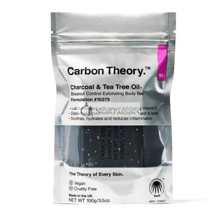 Carbon Theory Kontrolný Exfoliačný Telesný Bar, 100g
