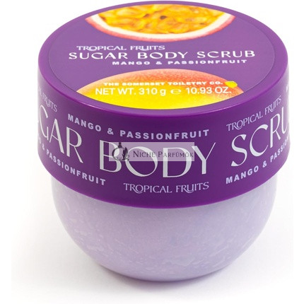 Tropické Ovocie Jemný Exfoliačný Cukrový Telový Scrub s Mangom a Maracuja, 310 g