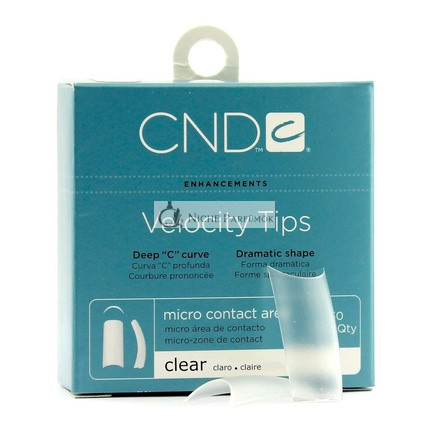 Creative Nail Tips Velocity Priehľadné Falošné Nechty No.2