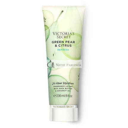Victoria's Secret Prírodná Krása Parfumovaná Telová Mlieko Zelená Hruška & Citrus, 236ml