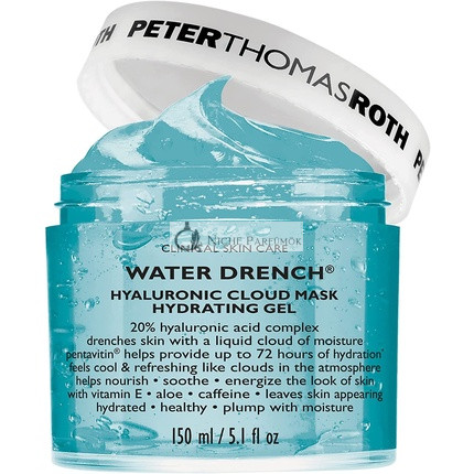 Peter Thomas Roth Water Drench Hyaluronic Cloud Mask Hydratačný Gél, Biele