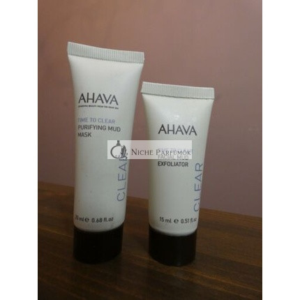 Ahava Time To Clear Cestovná Múdra Maska a Peeling na Tvár