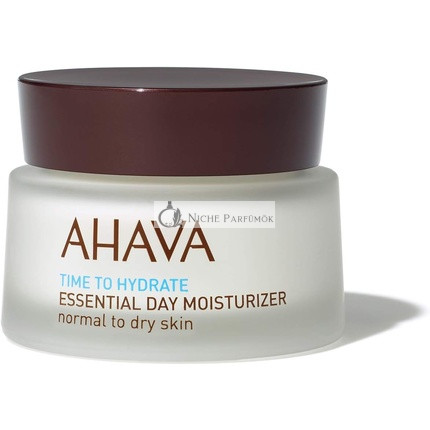 AHAVA Esenciálny Denný Hydratačný Krém pre Normálnu a Suchú Pokožku s Mŕtvym Morským Minerálmi, 50ml