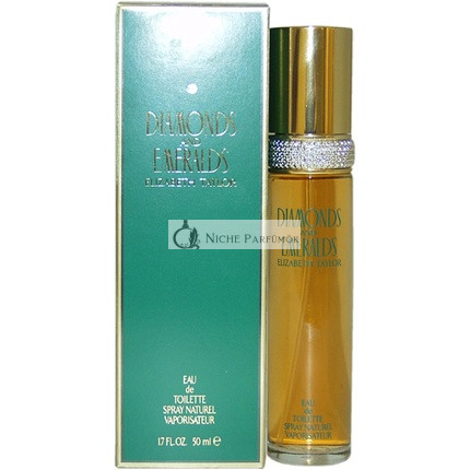 Elizabeth Taylor Diamanty a Smaragdy EDT Sprej, 50 ml