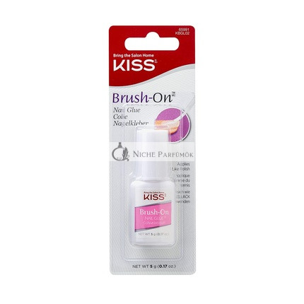 Kiss Lepidlo na nechty s kefou, 5g Transparentné