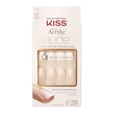 Kiss Salon Akrylové Francúzske Nechty Leilani 28 Kusov