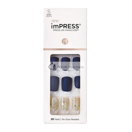 KISS imPRESS Press On Manicure Wannabe Star Krátky Štvorcový s PureFit Technológiou - 30 Falošných Nechtov