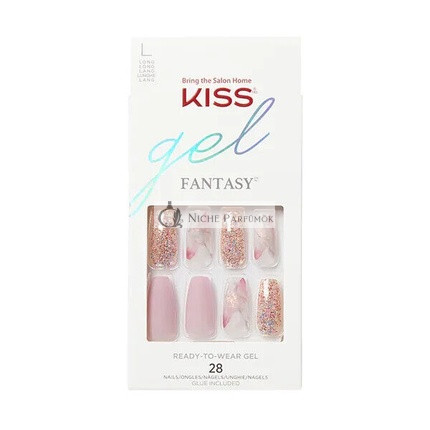 KISS Gel Fantasy 28 Sada Dlhé Hotové Nechty Sny - Lepiace Nechty