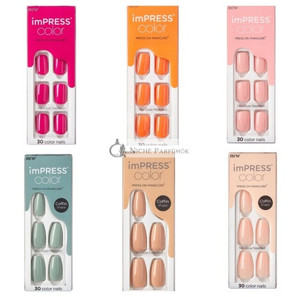 Kiss ImPress Press-On Manikúra Farebné Nechty Pure Fit - Viac Farieb K Dispozícii