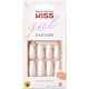 KISS Gel Fantasy Kolekcia Tvarované Umelé Nechty Manikúra Sada s Nechtným Pilníkom, Lepidlo na Nechty a 28 Ragaszovacích Nechtov