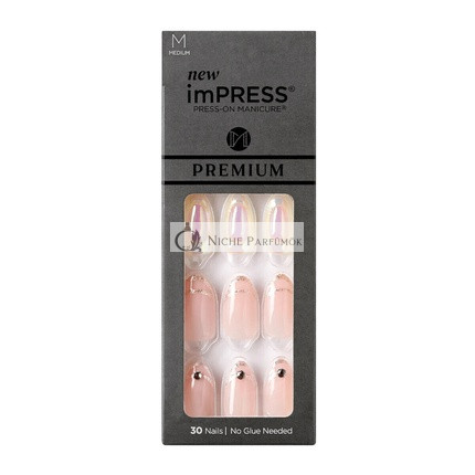 KISS Impress Tlačené Nechty Jednoduchá Manikúra Premium Moja Celá Láska Stredná