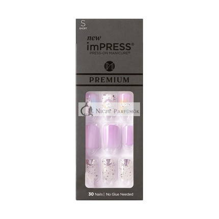 KISS Impress Press On Nails Jednoduchá Manikúra Nové Prémiové Sladký Život Krátke
